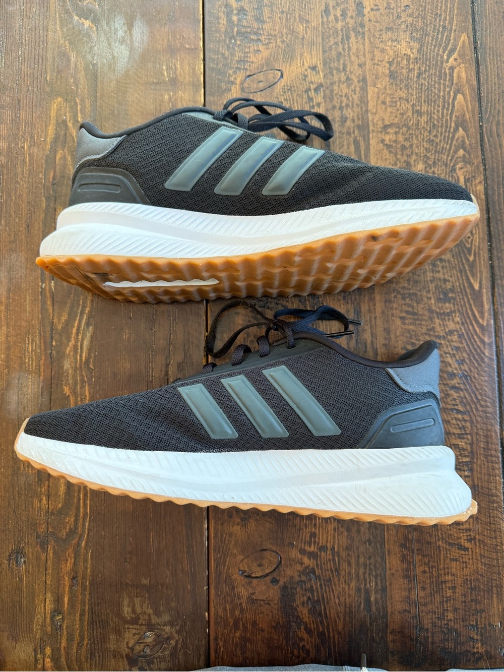 adidas Black Sneakers with White Midsole and Gum Outsole
